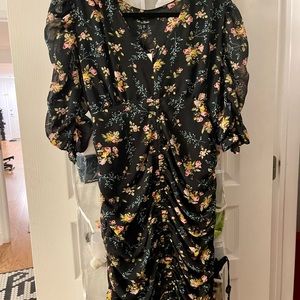 Lea & Viola Floral Ruched Dress! NWT
